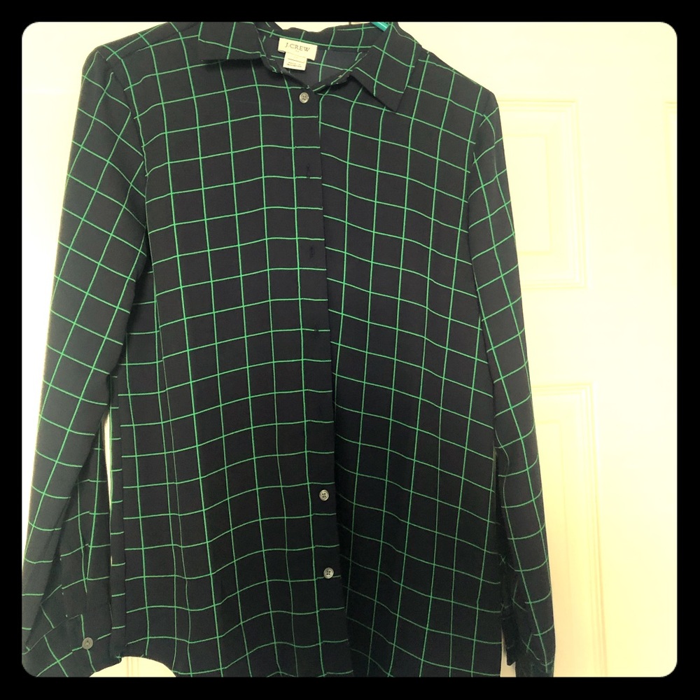 J.Crew Flannel Silk Blouse